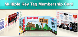 multiple key tag membership card